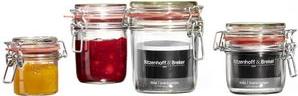 Ritzenhoff & Breker Mason Jar/Storage Glass "Mia", 370 ml di vetro, con una serratura da stiro in metallo e anello di gomma - 6
