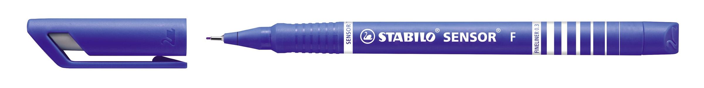 STABILO SENSOR fine penna tecnica Blu 1 pz (STABILO SENSOR Fine liner Pen 0.3mm Line Blue Pack 10 189/41)