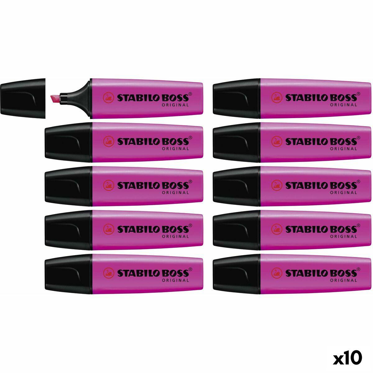 Evidenziatore Stabilo Boss Magenta 10 Pezzi