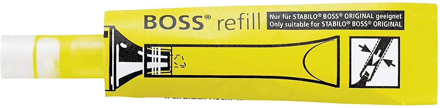 STABILO BOSS refill ricarica per evidenziatori Giallo 1 pz