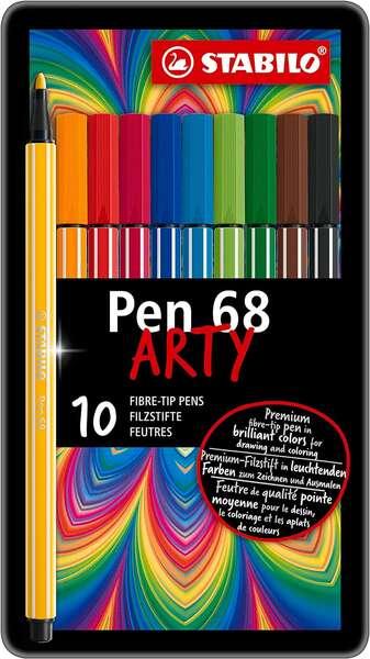STABILO Pen 68 marcatore Multicolore 10 pz