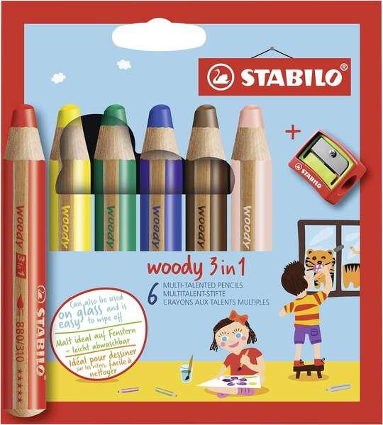 STABILO woody 3 in 1 Multi 6 pz