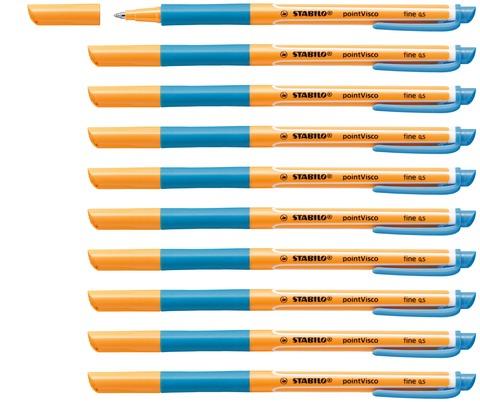 STABILO pointVisco Penna in gel con cappuccio Fine Azzurro 10 pz
