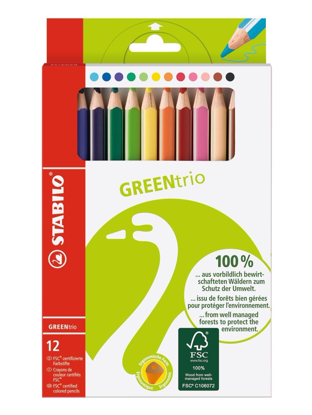 STABILO GREENtrio Multicolore 12 pz