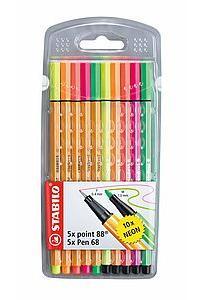 STABILO Pen 68 point 88 marcatore Multicolore 10 pz