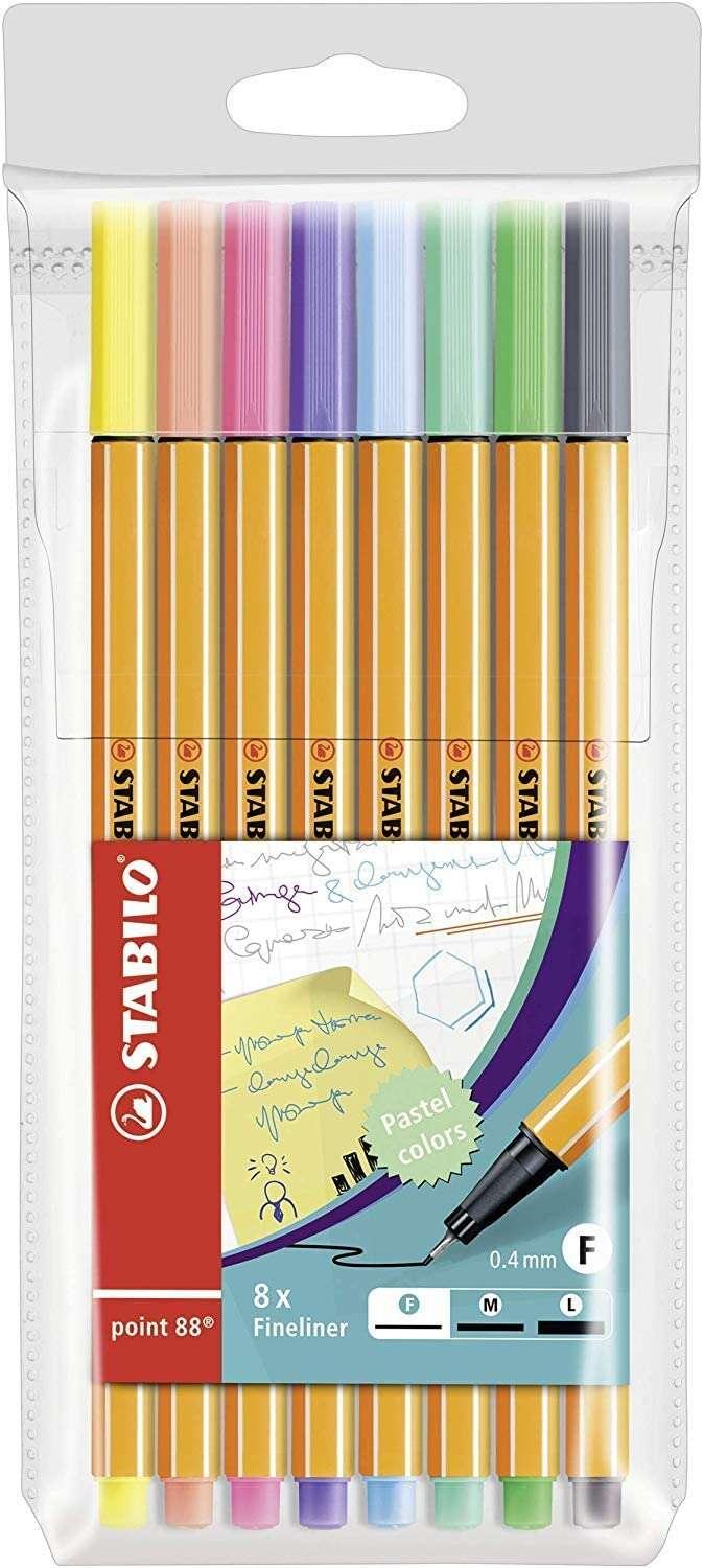 STABILO point 88 penna tecnica Medio Multicolore 8 pz