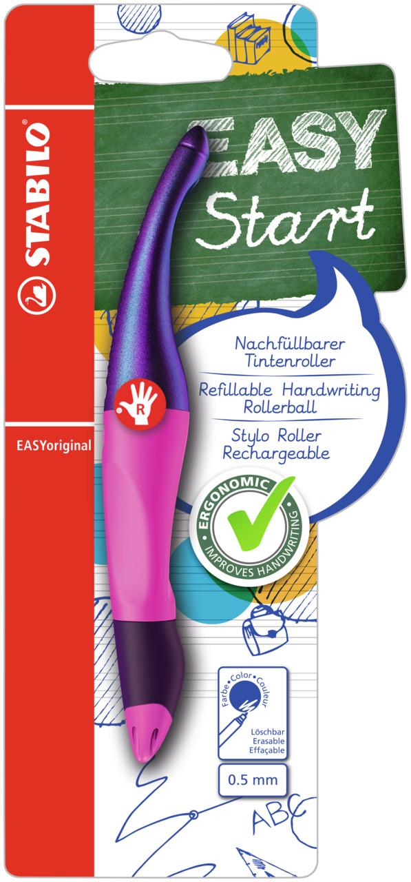 STABILO EASYoriginal Penna stick a sfera Blu 1 pz (STABILO EASYoriginal Holograph Right Handed Handwriting Rollerball with Mage