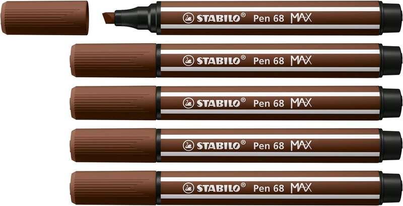 STABILO Pen 68 MAX marcatore Marrone 1 pz