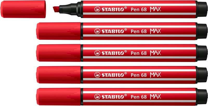 STABILO Pen 68 MAX marcatore Rosso 1 pz