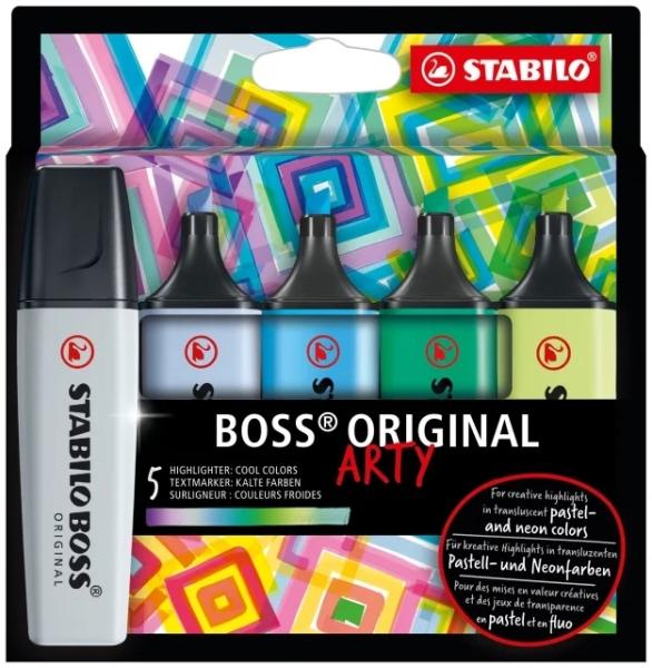 STABILO BOSS ORIGINAL evidenziatore 5 pz Punta smussata Multicolore