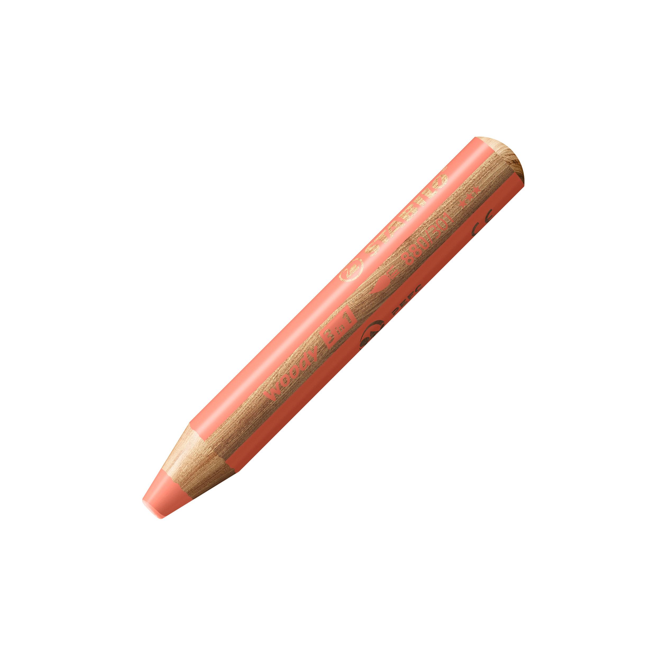STABILO woody 3 in 1 Rosso 1 pz
