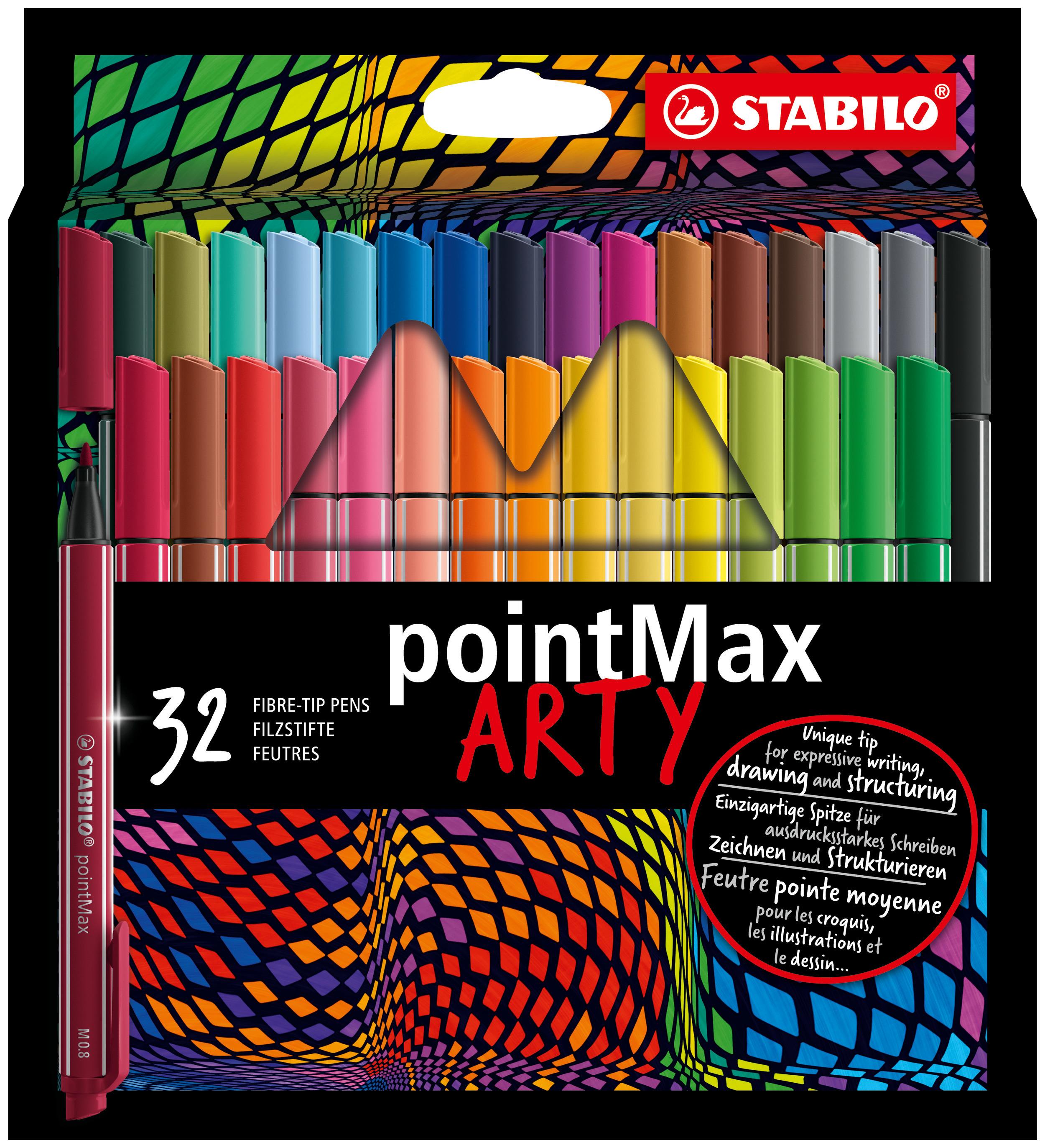 STABILO pointMax penna tecnica Medio Multicolore 32 pz