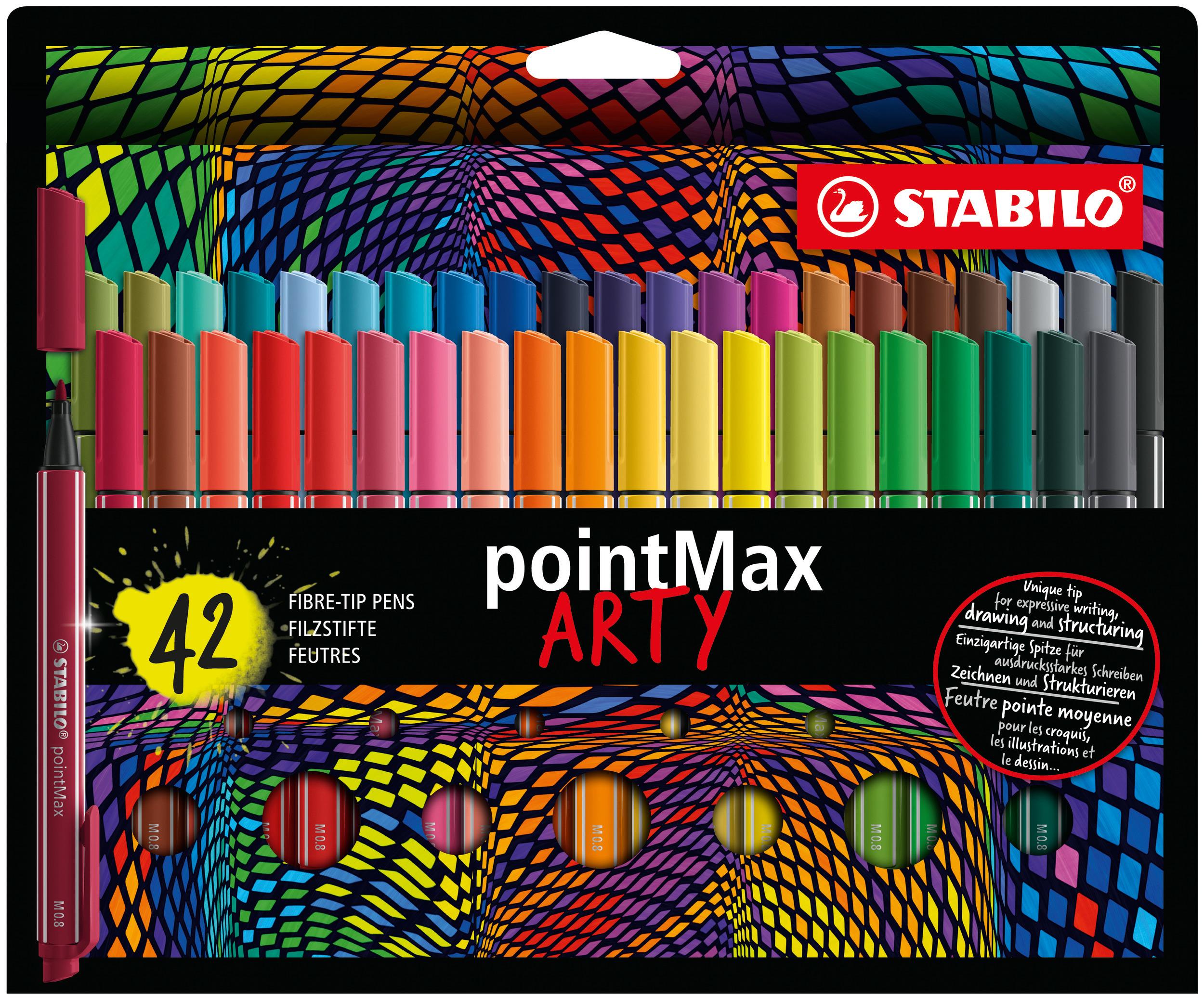 STABILO pointMax ARTY penna tecnica Medio Multicolore 42 pz