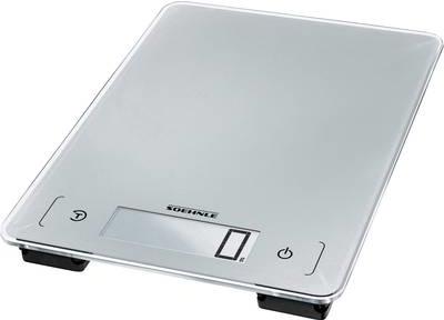 Soehnle Aqua Proof Bilancia da cucina elettronica rettangolare da tavolo Argento (66225)