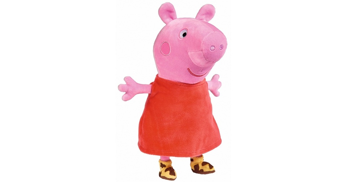 Peppa Wutz con suono rosa rosso 22 cm