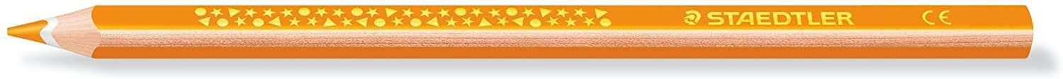 Staedtleler Jumbo Noris 128 Triangolare Triangolare - Mina da 4 mm - Resistenza alla rottura - Design ergonomico - Colore aranc