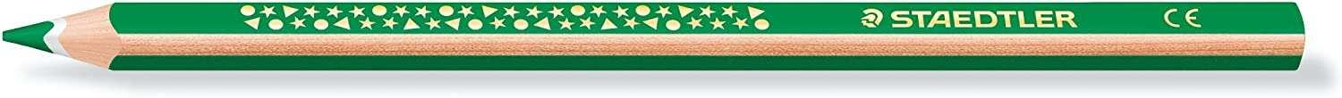 Staedtleler Jumbo Noris 128 Triangolare Triangolare - Piombo 4 mm - Resistenza alla rottura - Design ergonomico - Colore verde