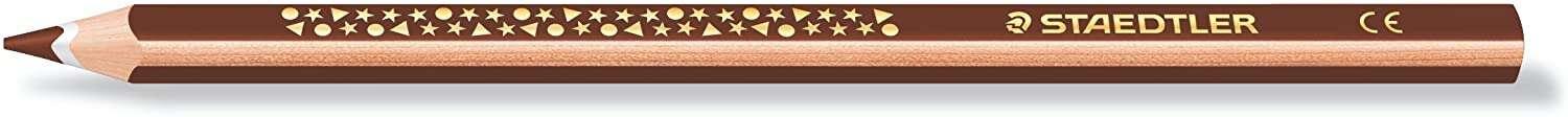 Staedtleler Jumbo Noris 128 Triangolare Triangolare - Mina da 4 mm - Resistenza alla rottura - Design ergonomico - Colore marro