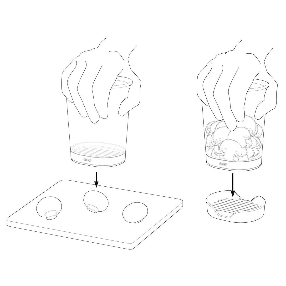 Tagliaverdure GEFU 13422 in acciaio inox RAPIDO - tagliaverdure professionale per la cucina