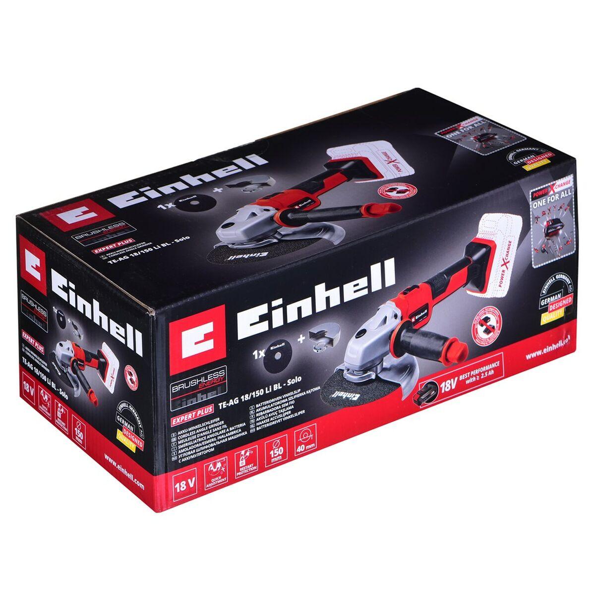 Smerigliatrice Einhell TE-AG 18/150 Li BL - Solo 18 V 150 mm