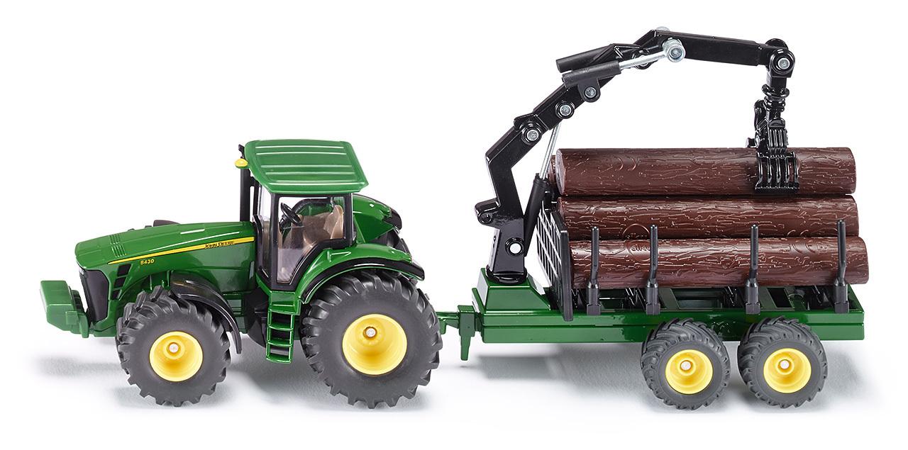 SIKU FARMER tractor with forest traile