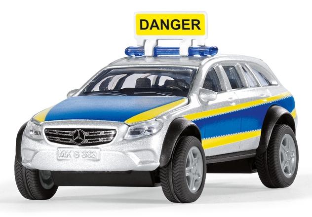 Siku Mercedes-Benz E-Class All Terrain 4X4 Police Modello di auto della polizia Preassemblato 1:50