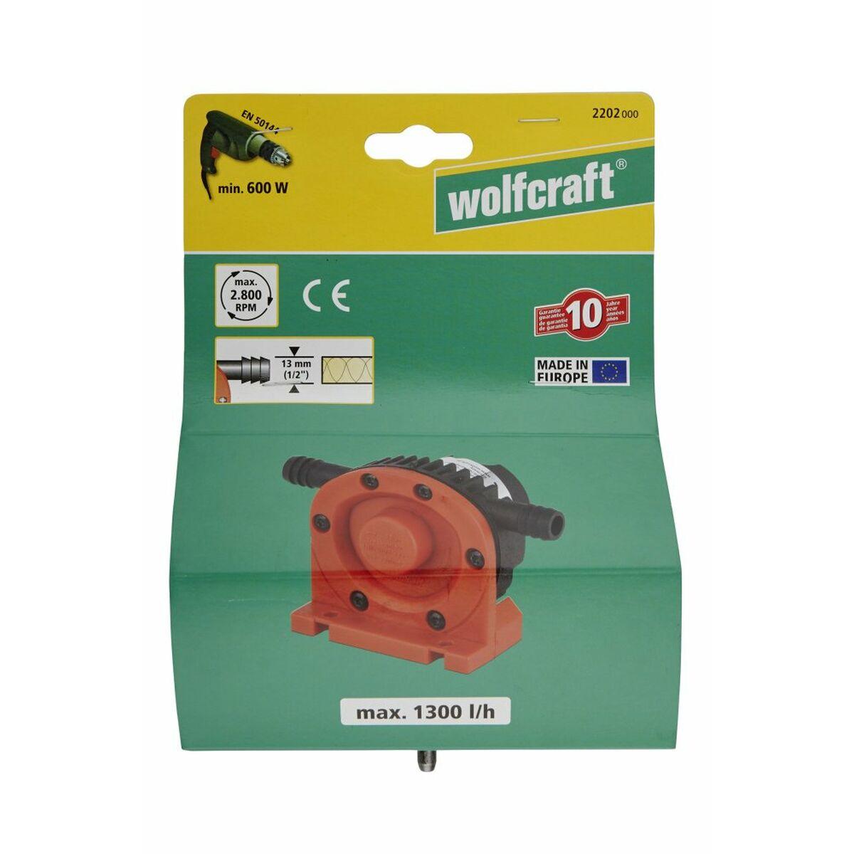 Pompa da trapano Wolfcraft con alloggiamento in plastica 2202000