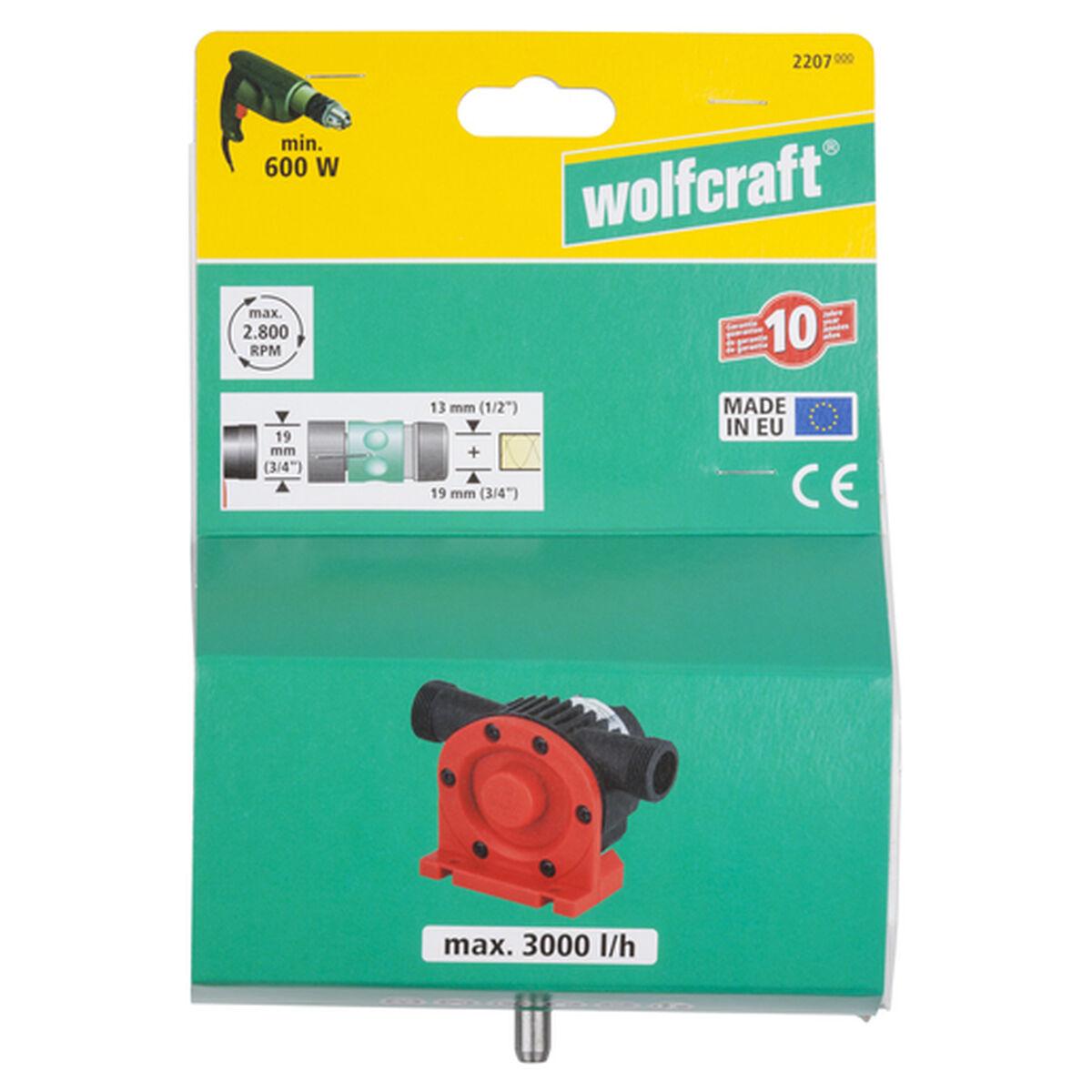 Pompa da trapano Wolfcraft con alloggiamento in plastica 2207000