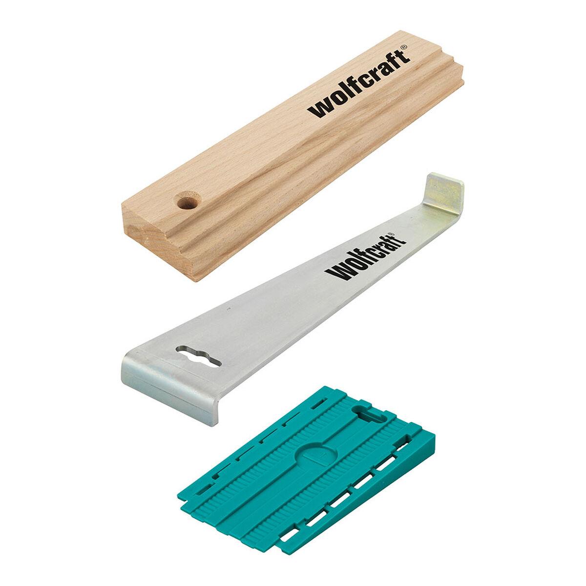 Set per la posa di pavimentazioni in laminato e design Wolfcraft 6975000 32 pezzi