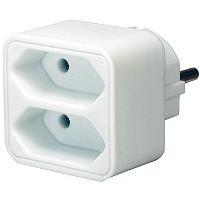 Adattatore presa Brennenstuhl Euro 2, bianco