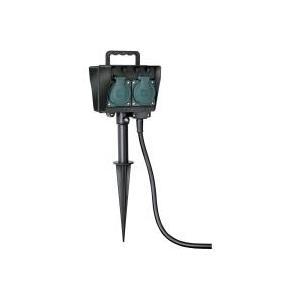 Presa da giardino Brennenstuhl con picchetto, 4 vie, 1,4 m