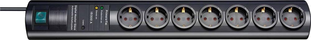 PRIMERA TEC 19500A SOCKET STRIP - 7WAY 2M BLACK 5 SW OUTVOLTAGE PR