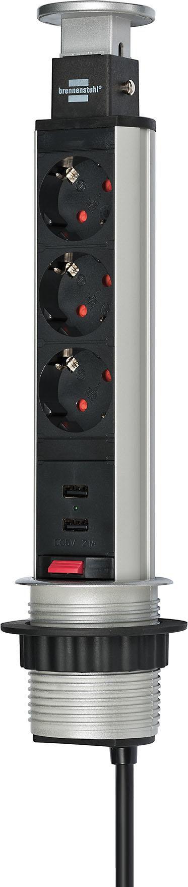 Power extension 2 m 3 AC