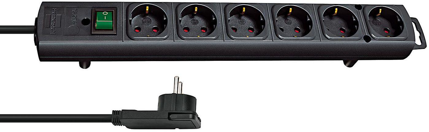 Power extension 2 m 6 AC