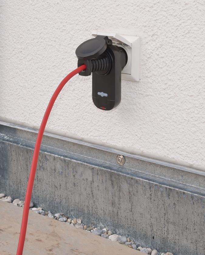Brennenstuhl Comfort-Line set interruttore radio a 2 vie RC CE1 0201 IP 44, nero
