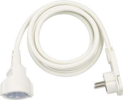 Cavo prolunga Brennenstuhl con spina piatta angolata 2m bianco