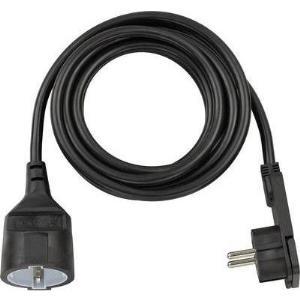 Cavo prolunga Brennenstuhl con spina piatta angolata 3 m nero