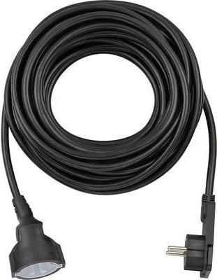 Cavo prolunga Brennenstuhl con spina piatta angolata 10 m nero