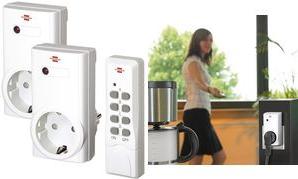 Set di commutazione radio Brennenstuhl 2 volte RCS 1000N Comfort, bianco, IP20