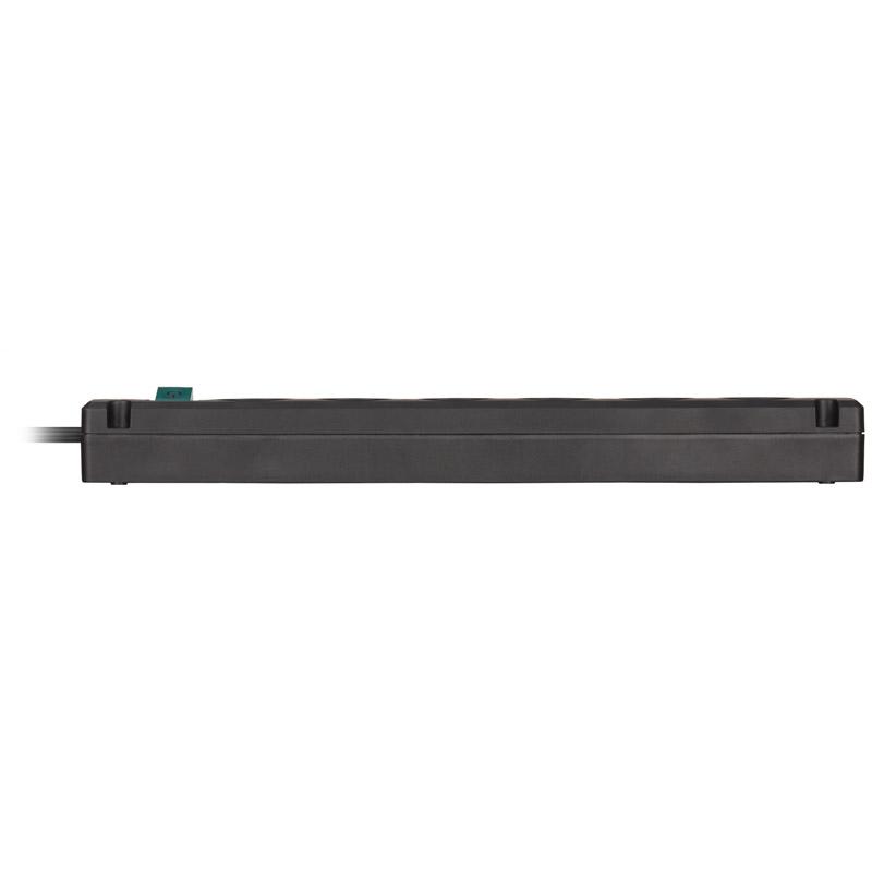 Brennenstuhl Bremounta ciabatta a 5 vie 2x USB-A nera 3m