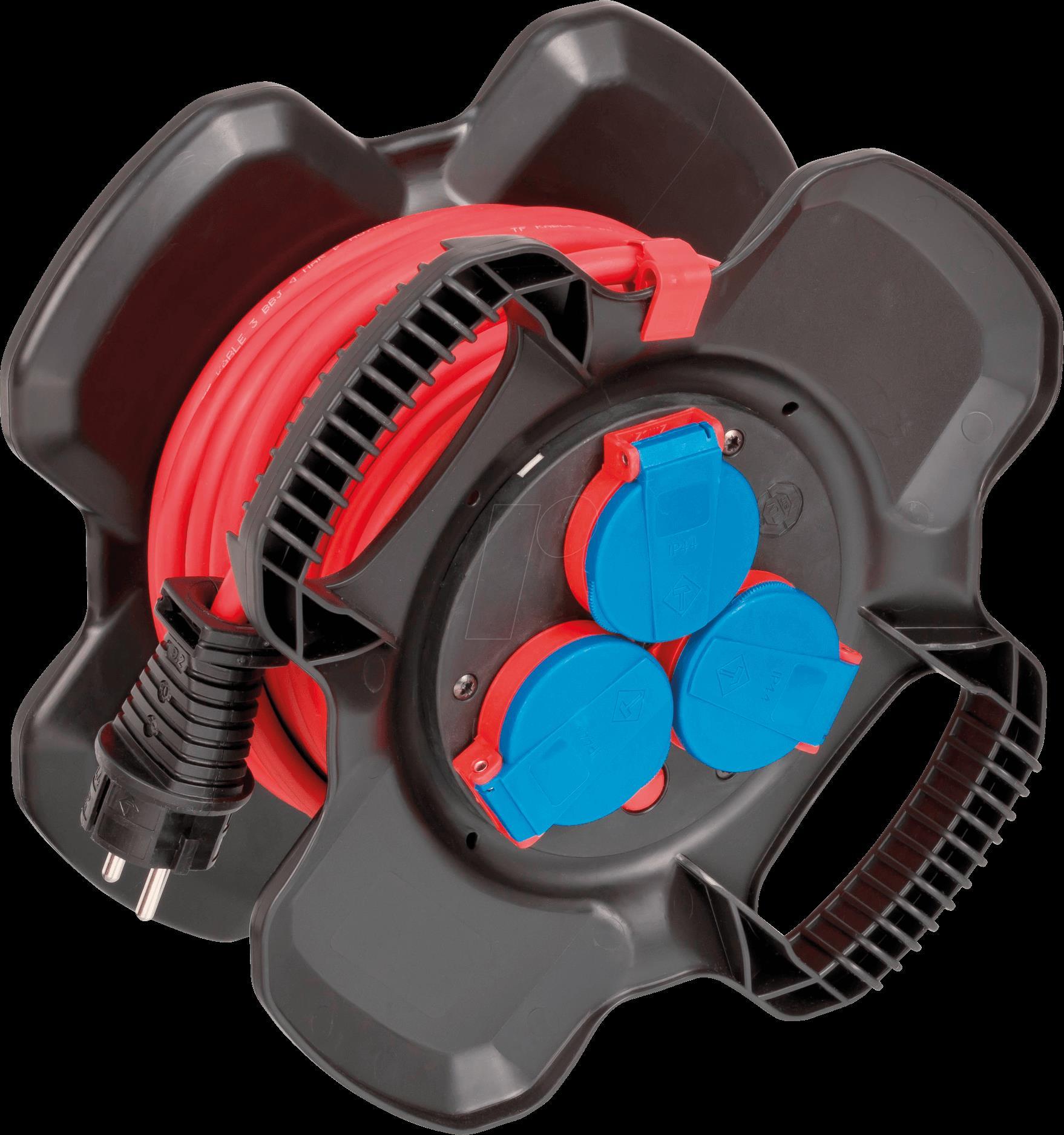 Brennenstuhl 1169717100 cavo prolunga 10 m 3 uscite AC esterno nero - rosso (1169717100)