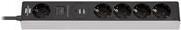 Presa multipla Brennenstuhl con USB a 5 vie 15 m nero
