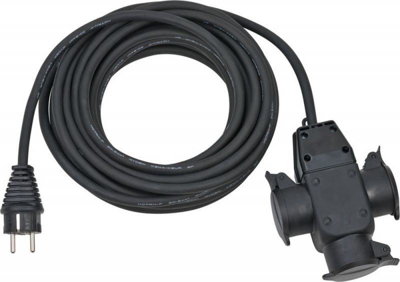 Cavo di prolunga da cantiere Brennenstuhl 10 m, IP44, nero