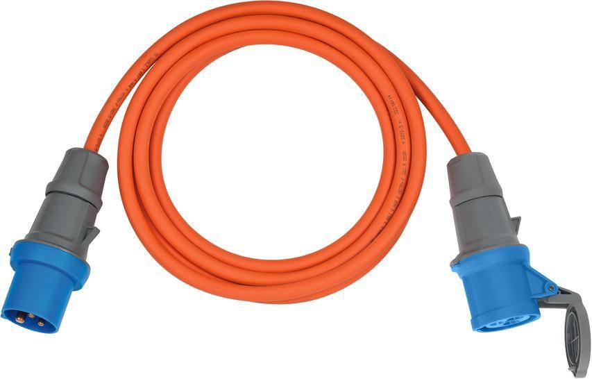 Brennenstuhl Cavo prolunga CEE 5m Spina/accoppiatore CEE 230V/16A, arancione