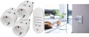 Set di commutazione radio Brennenstuhl Comfort-Line 3 prese da interno IP20 bianche