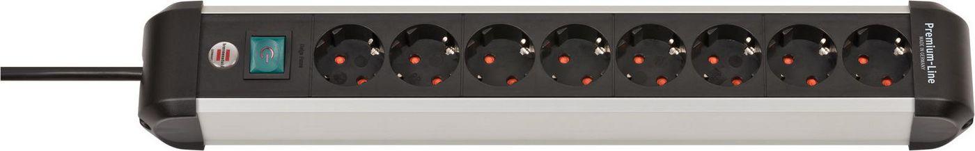 Brennenstuhl Multipresa Premium Alu-Line 8 vie 3m H05VV-F 3G1.5