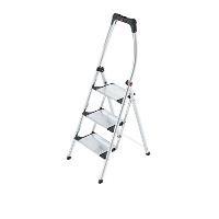 Scaletta pieghevole Hailo 3 gradini 74 cm 3 gradini in alluminio
