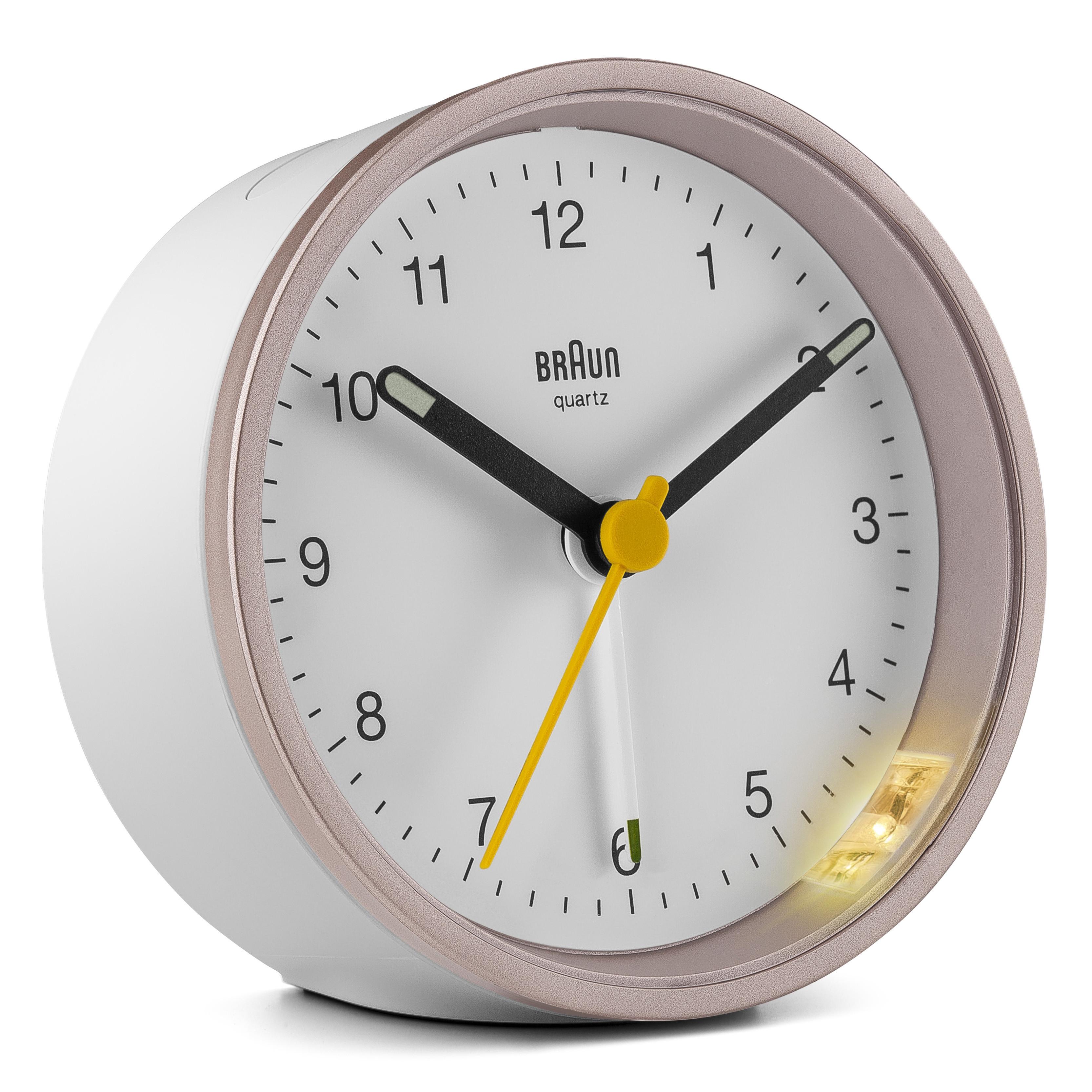 Braun BC12 Sveglia al quarzo Rosa, Bianco