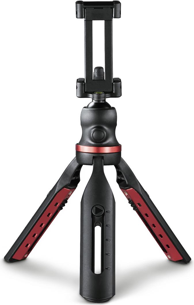 Hama Solid treppiede Smartphone/Tablet 3 gamba/gambe Nero Rosso (Hama 2in1 Solid 19B stttesystem - s)