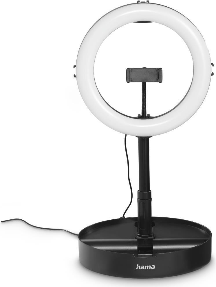 Hama Lampada ad anello LED SpotLight FoldUp 102 II set per smartphone pieghevole (00004658)